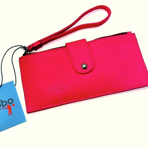 Hobo The Original Pink Saffiano Pipa Wristlet, NWT - Picture 1 of 5